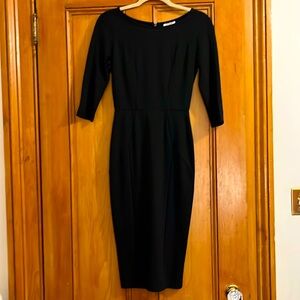 Unique Vintage Black Midi Dress